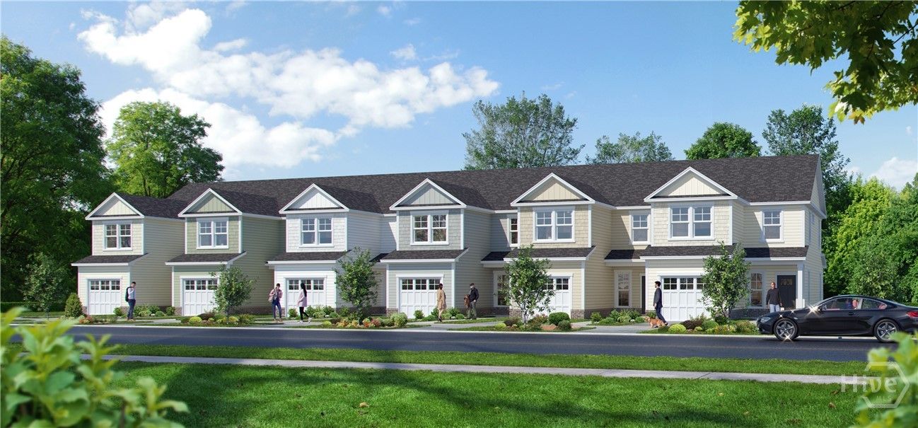 Exterior:Front View - Right side end Townehome