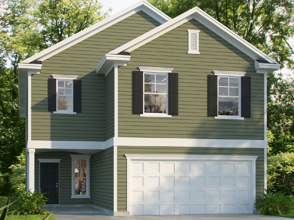 Sanibel A, Two story house floor plan design by Landmark 24. 4 bedroom home floor plan design:Sanibel A