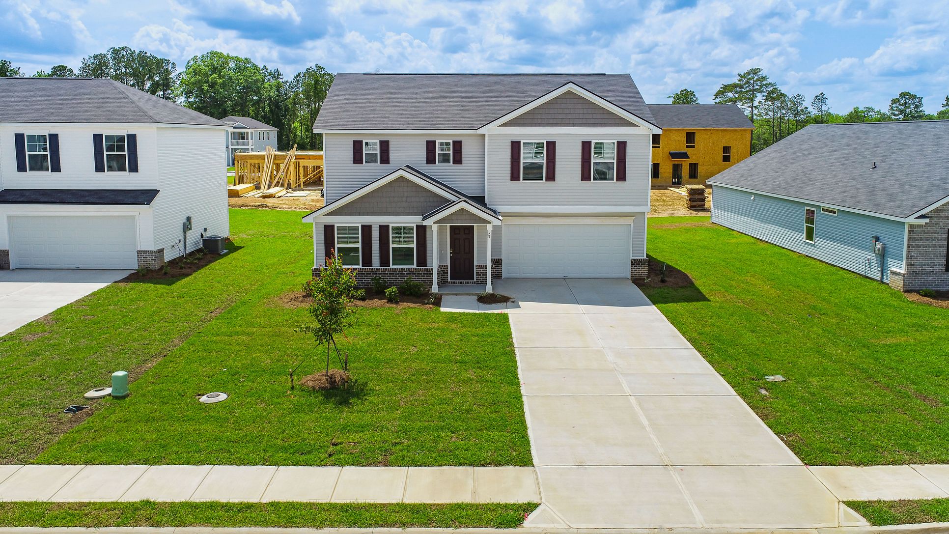A two-story home in Bradley Point South community