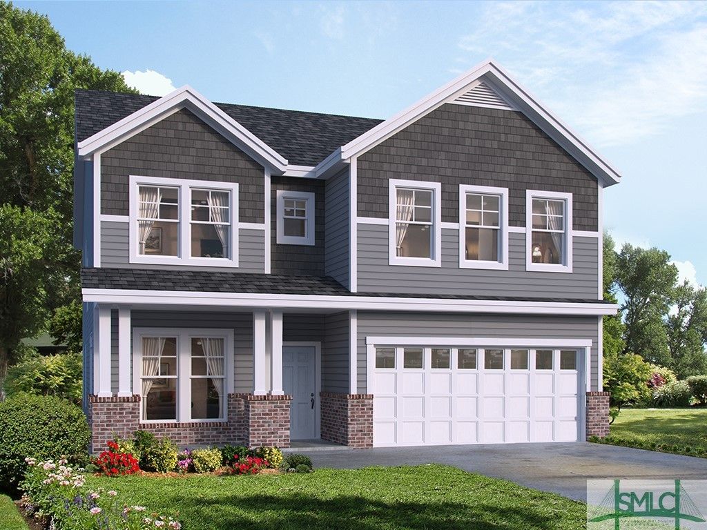 Exterior:Rendering only. Plan orientation, colors, details, options and dimensions may differ in actual home