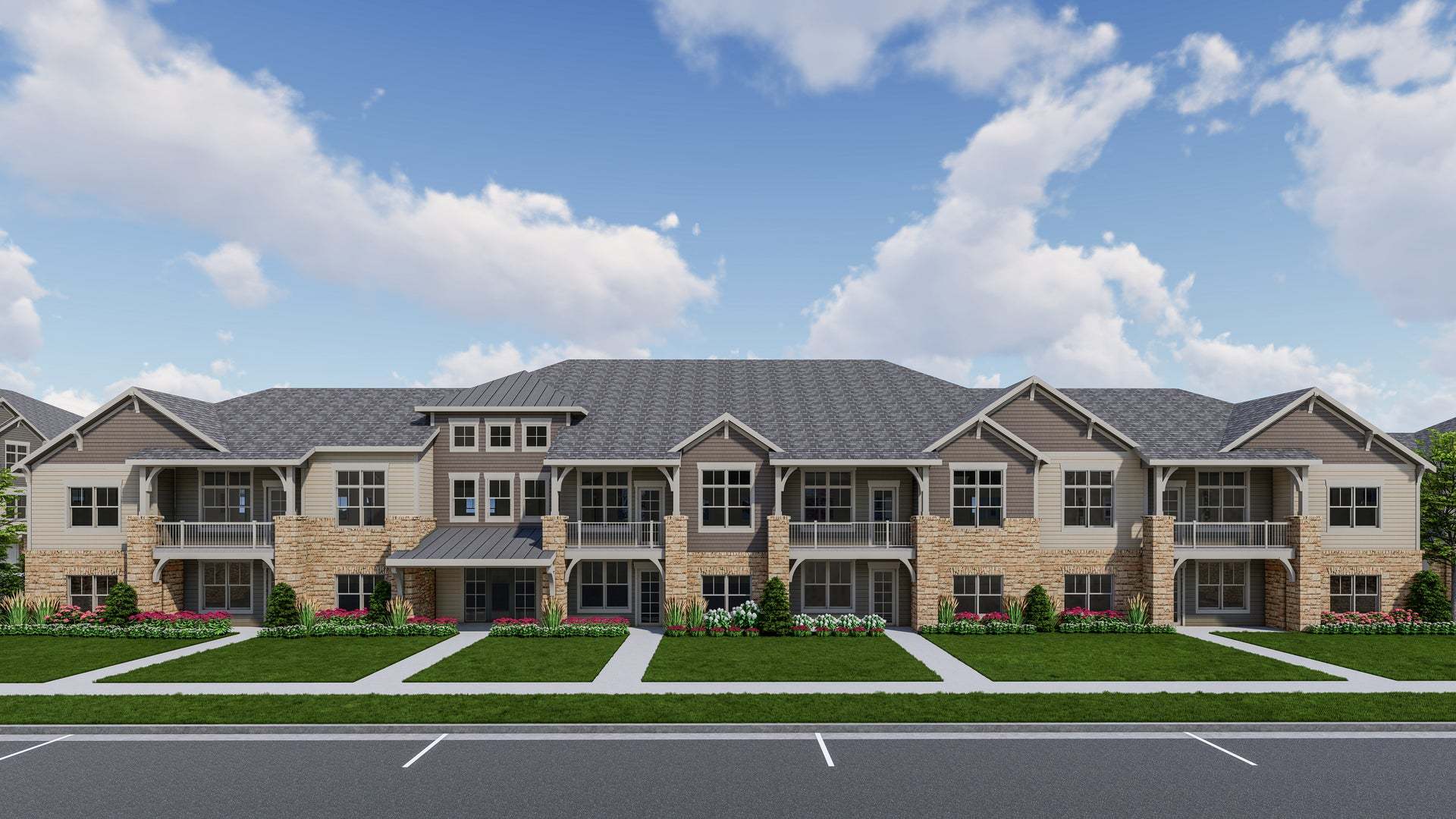 Exterior:Standard 12 unit Exterior in Centerra & Highlands