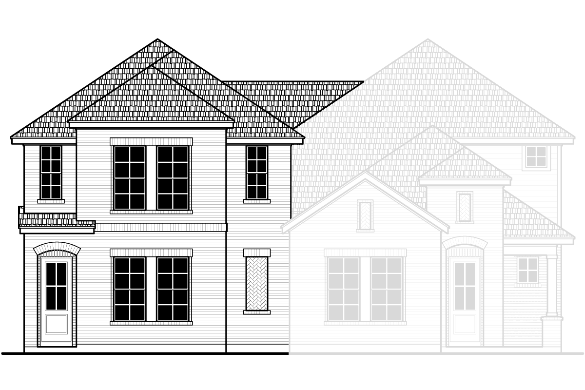 TH Plan 3 - French Eclectic Elevation B