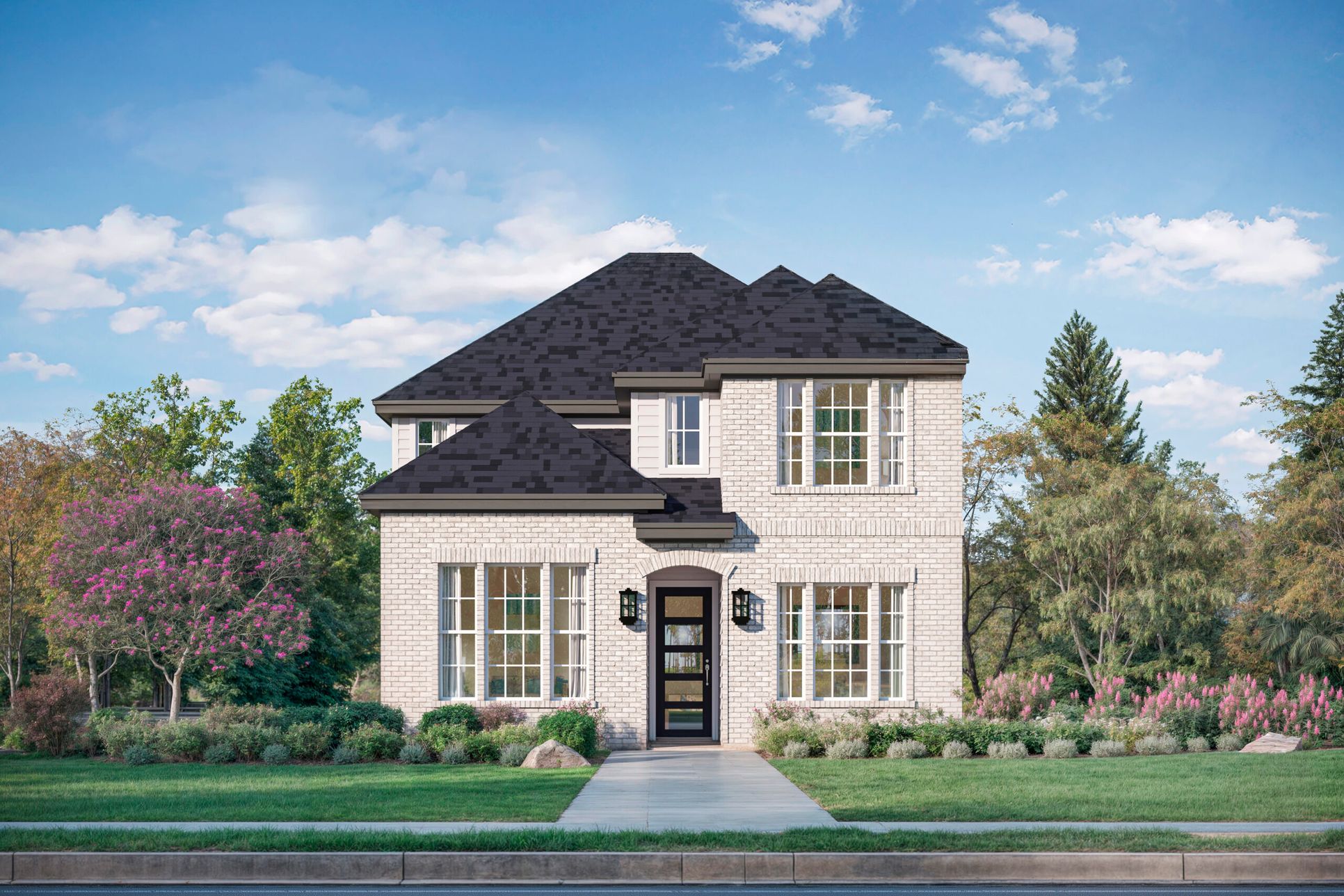 3520 Skybrook French Eclectic Elevation B - Representational Only