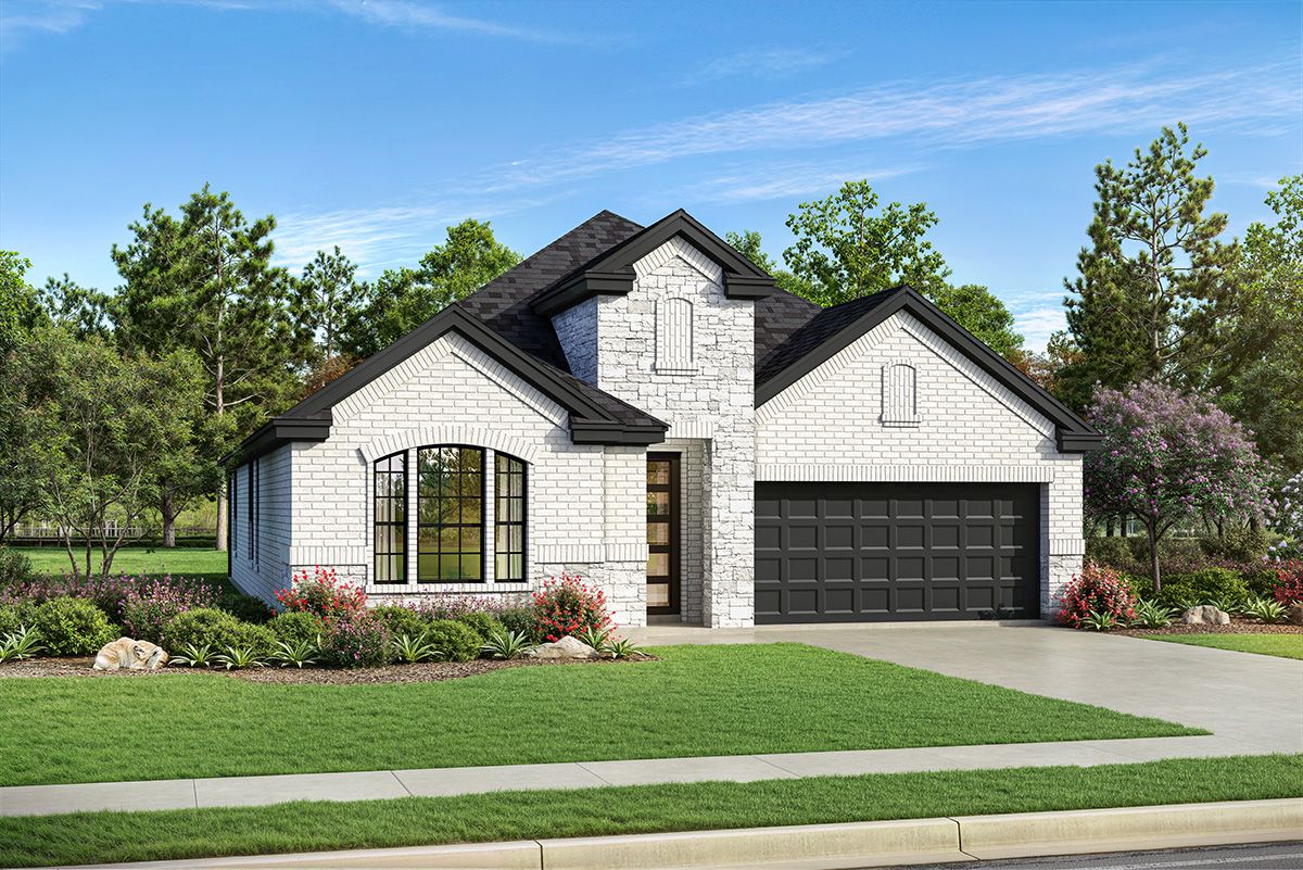 E515 Kindrick Elevation A with Stone