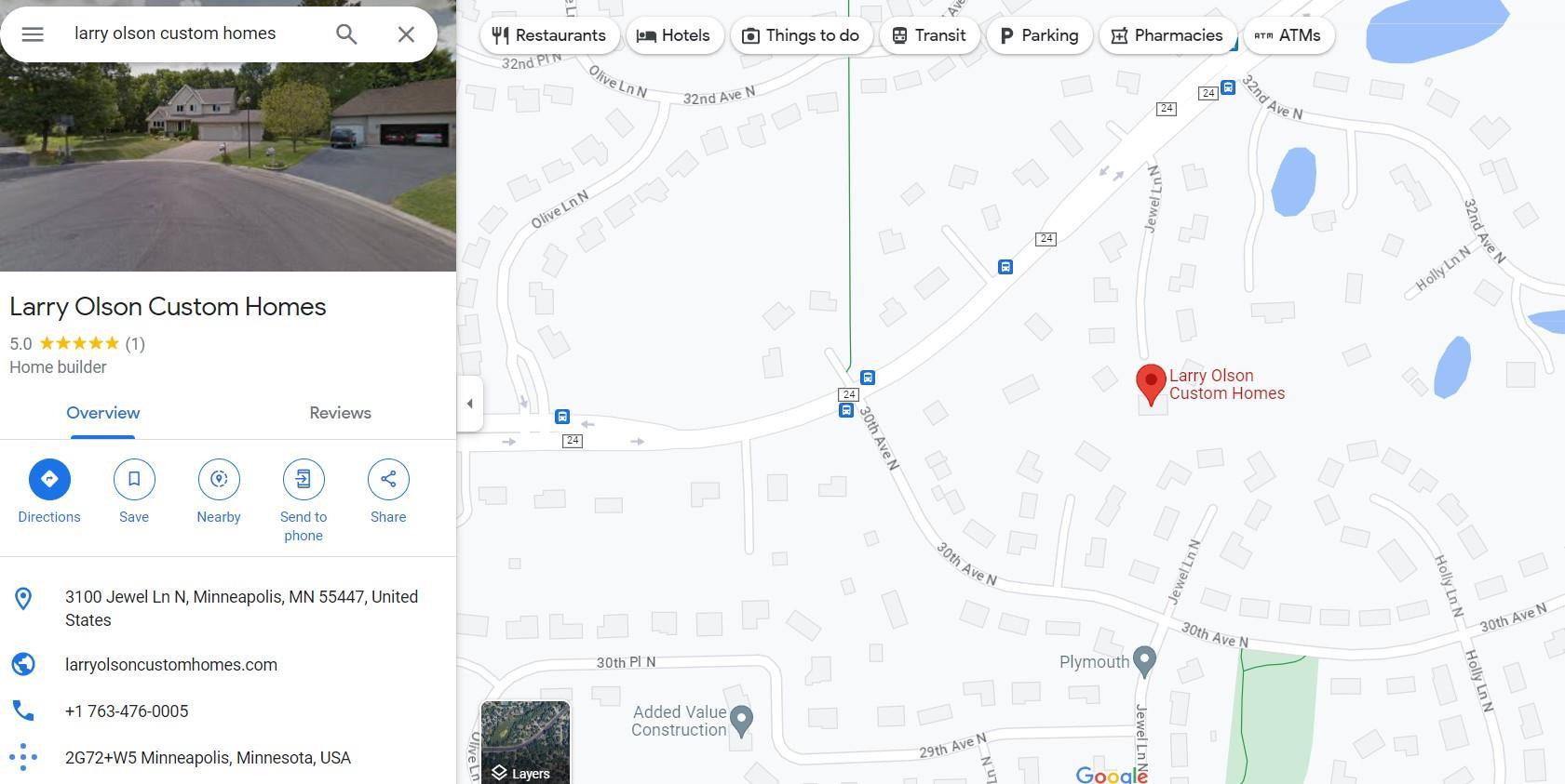 Larry Olson Custom Homes,55447