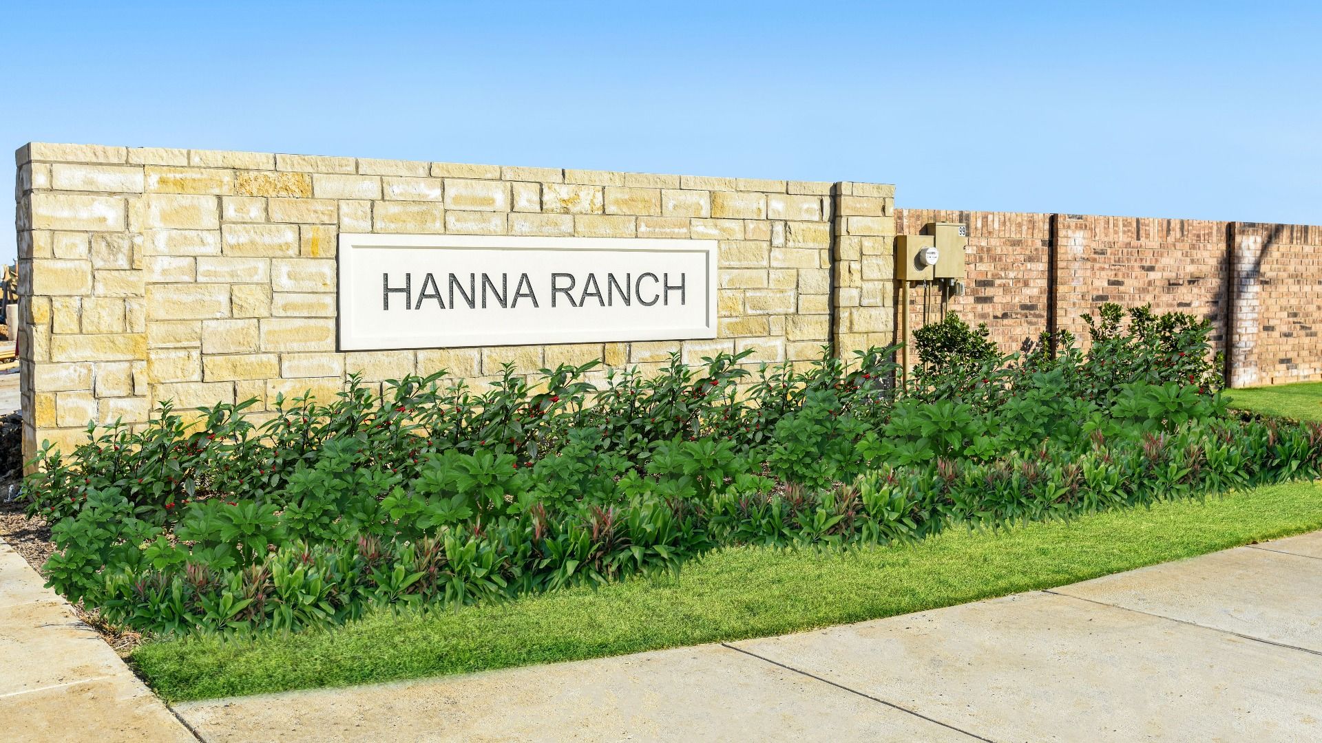 418 Woodhouse Way, Everman 8.jpg:Hanna Ranch Entry Monument Sign