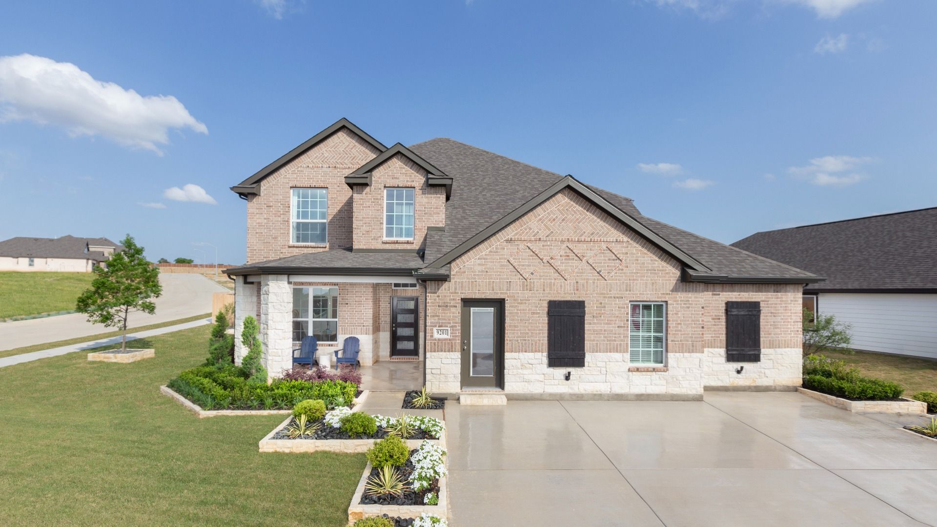 Exterior 9201 Kansas Pacific Dr.jpg:Rocky Creek Crossing Model Home