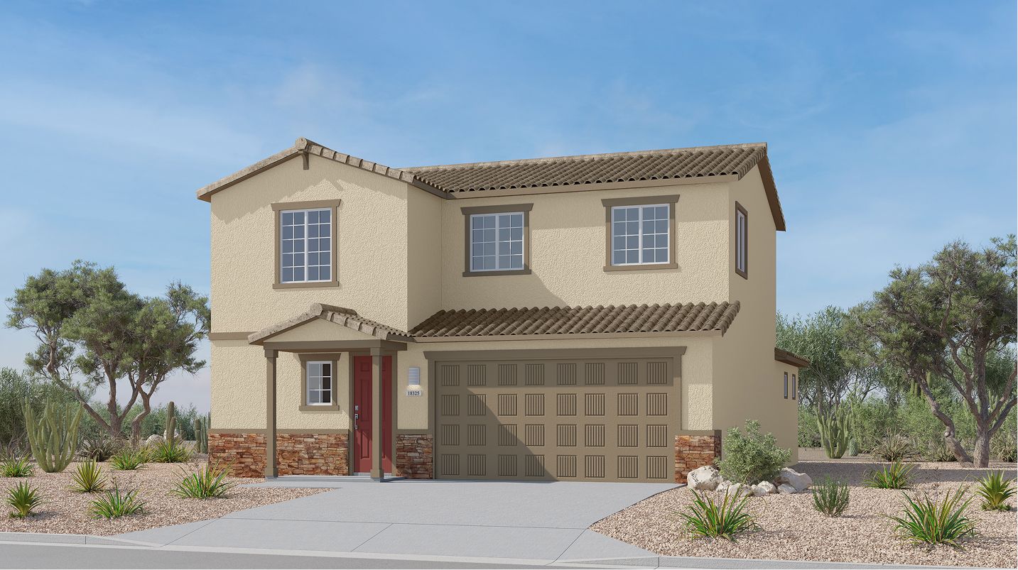Elevation C - West Core M018 Loma Verde Mountain View Rocking K