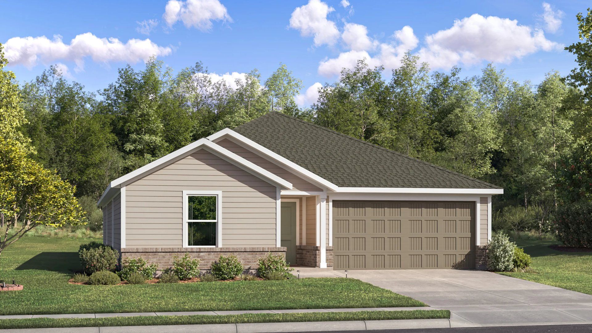Elevation B2 - Home exterior render streetview