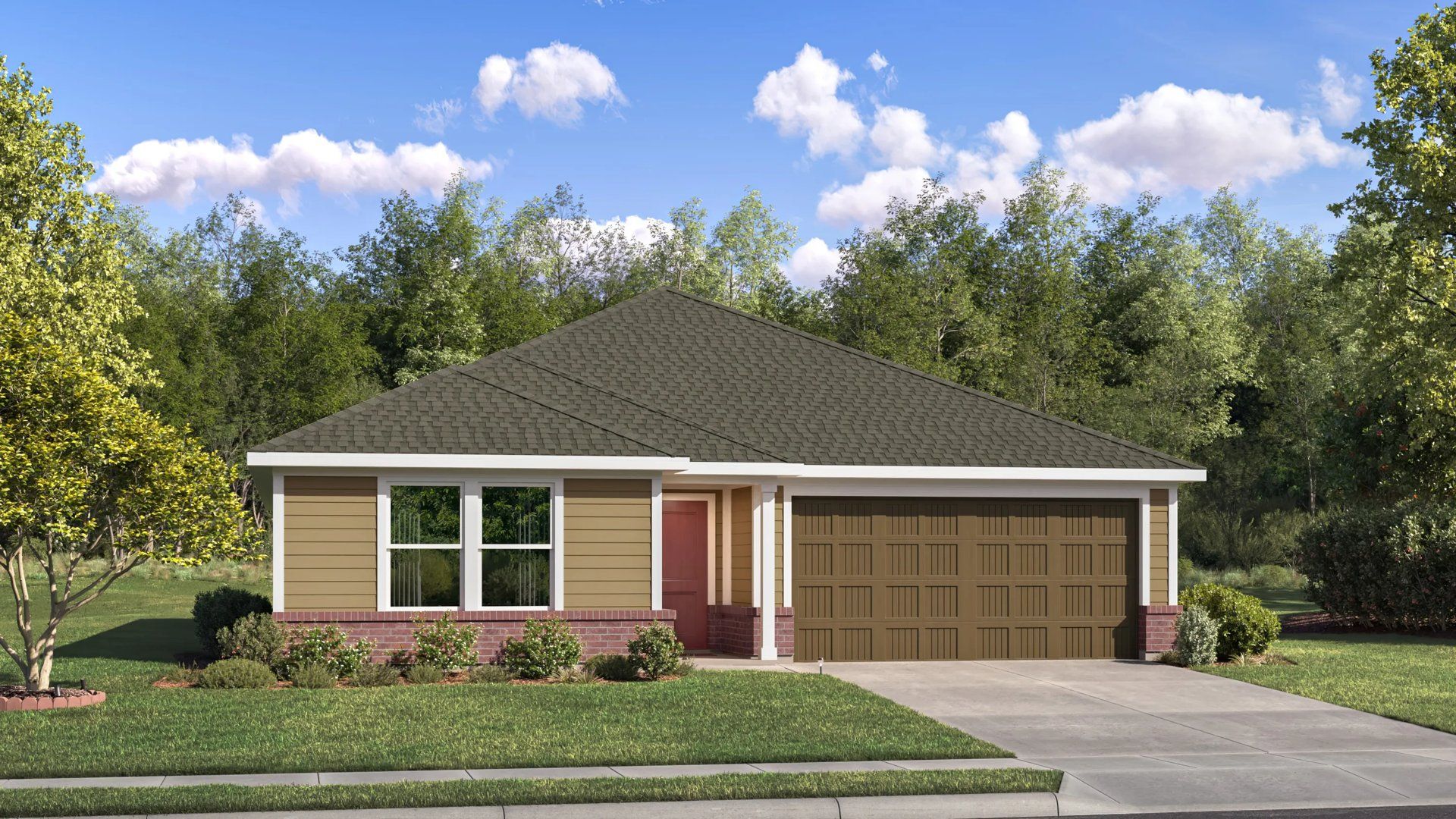 Elevation A2 - Home exterior render streetview