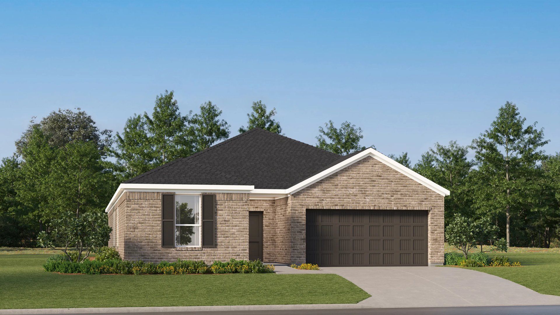 Elevation D4 - Home exterior render streetview