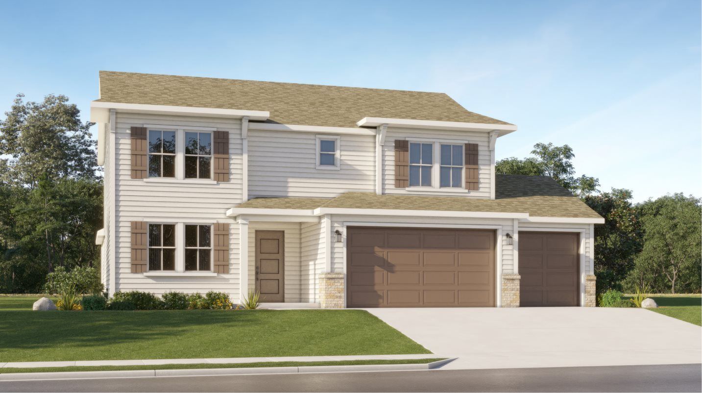 Elevation A3C - Plan 2949 Traditional Exterior