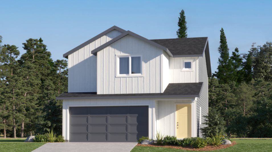 Elevation F - Farmhouse 2-Bay