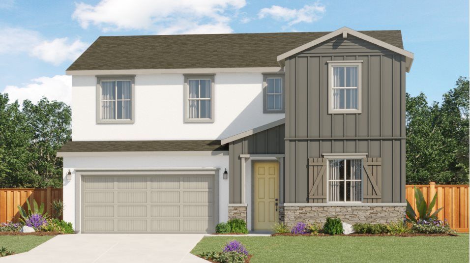 Elevation C - Western Farmhouse