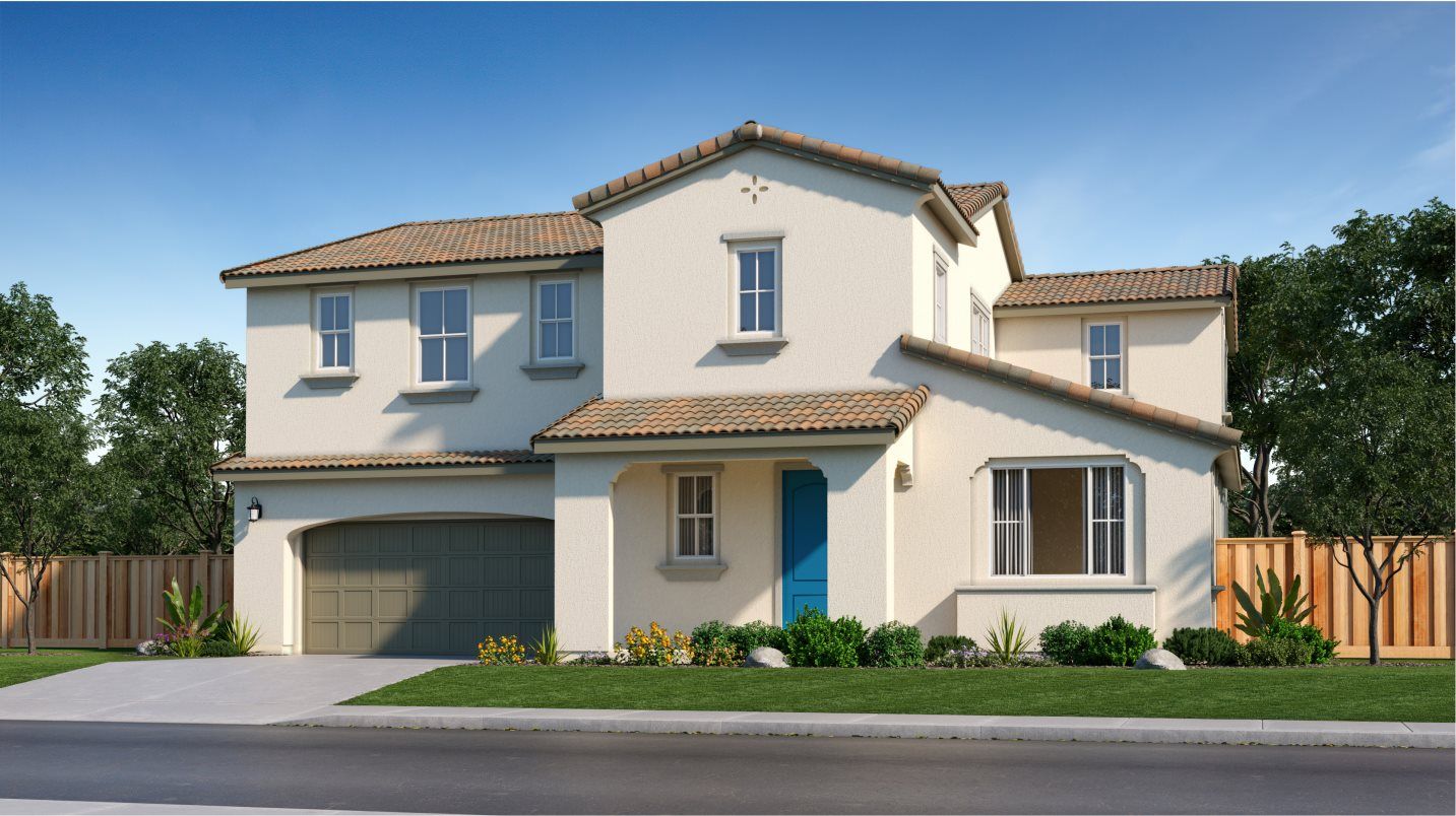 Elevation A - Rockingham Res 2 Early California rendering