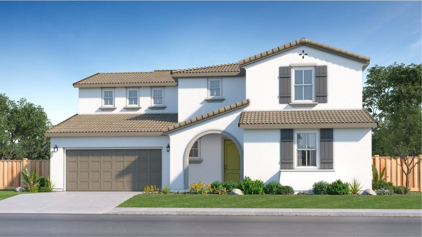 Elevation A - Rockingham Res 3 Early California rendering