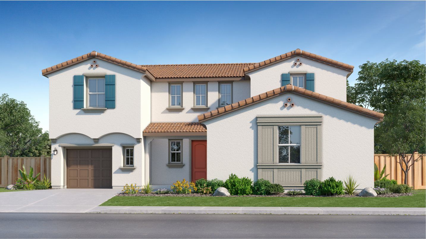 Elevation A - Rockingham Res 4 Early California rendering
