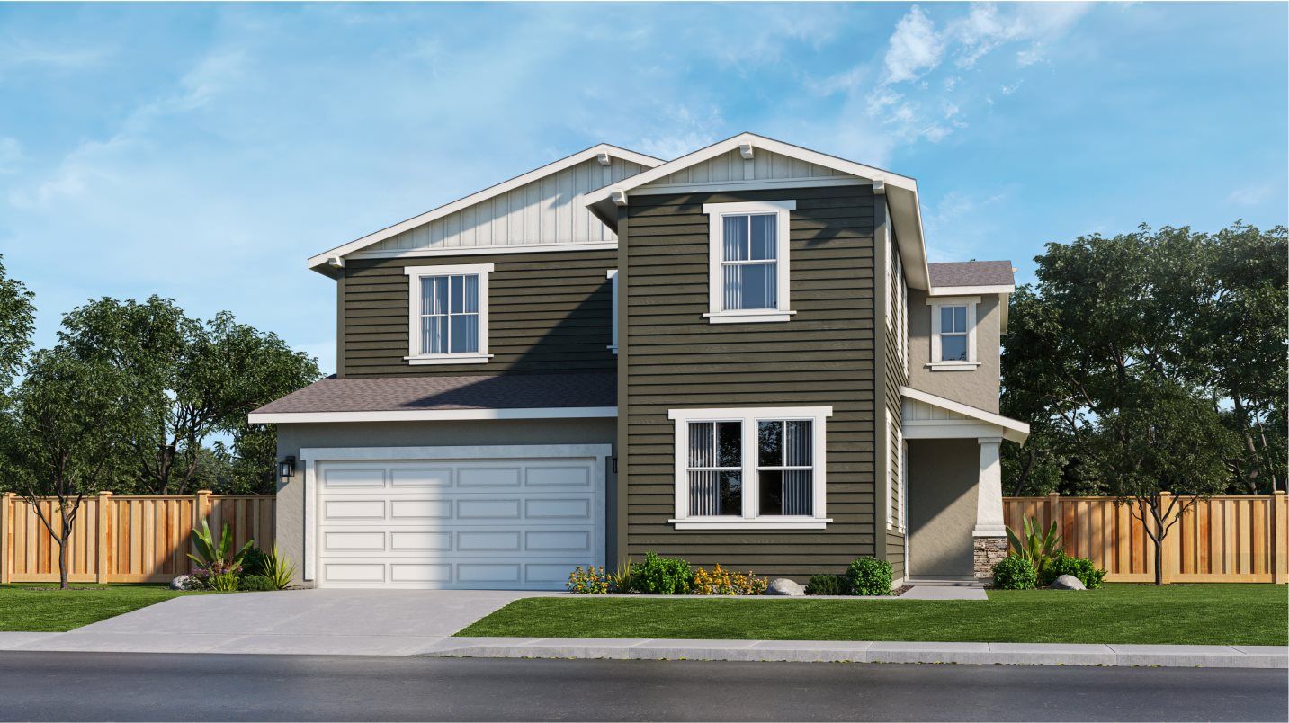 Elevation D - Craftsman Bungalow home exterior