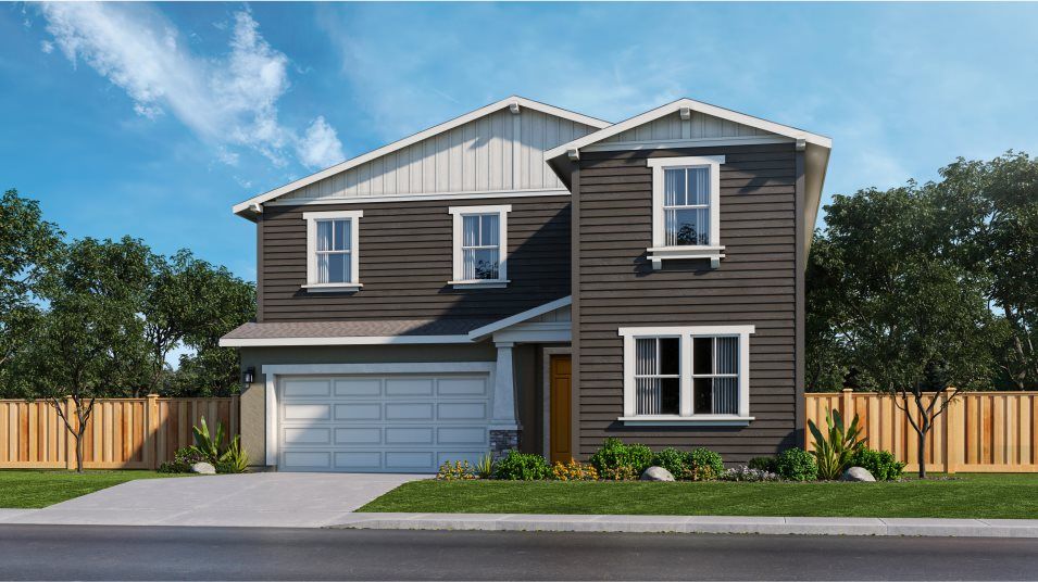 Elevation D - Craftsman Bungalow home exterior