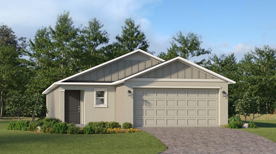 Elevation C - Florida CORE Waterstone Manor Key L002 Belmont C