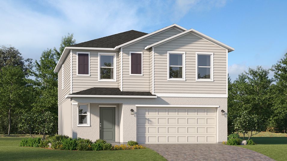 Elevation B - Florida CORE Waterstone Manor Key L004 Edison B