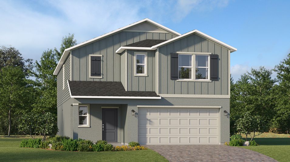 Elevation C - Florida Core Waterstone Manor Key L006 Jefferson C