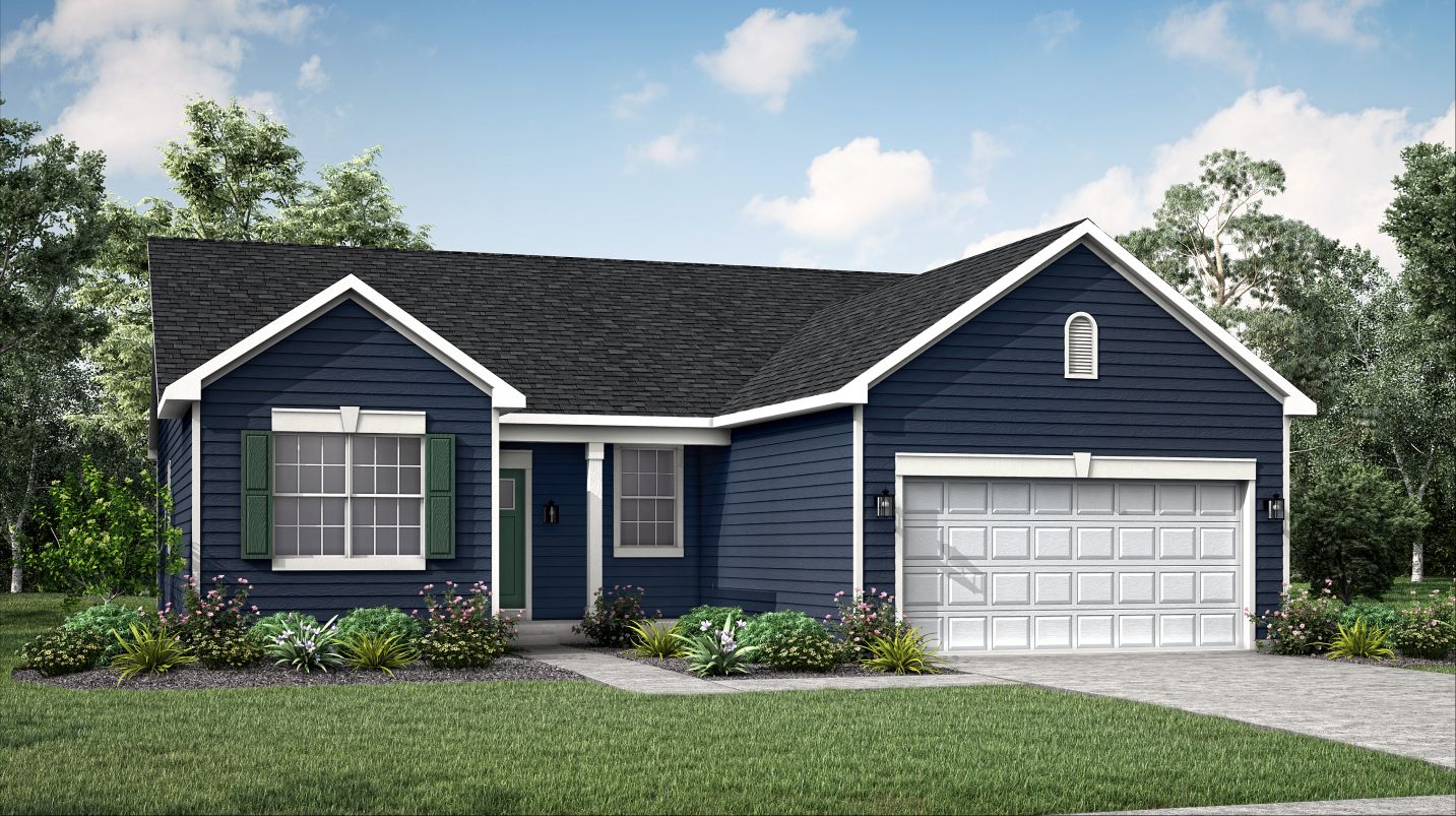 Elevation A - Rutherford exterior rendering