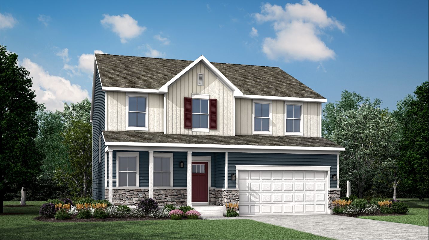 Elevation B - Wren Exterior Rendering