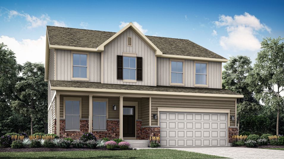 Elevation B - Wren II Exterior Rendering