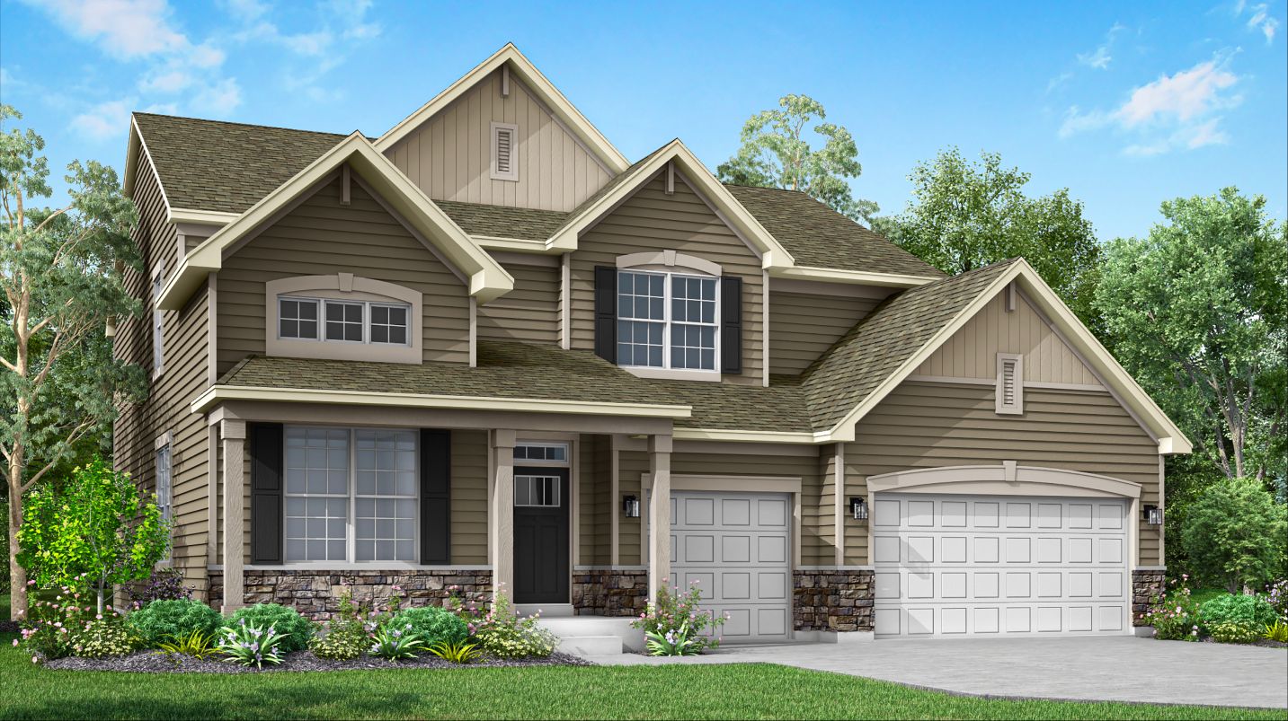 Elevation C - Raleigh exterior rendering