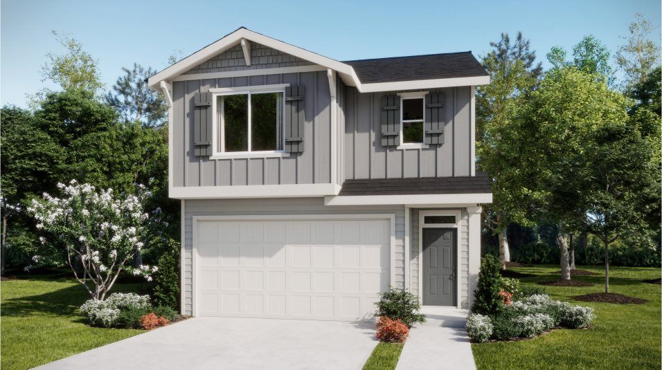 Elevation A - American 2-Bay