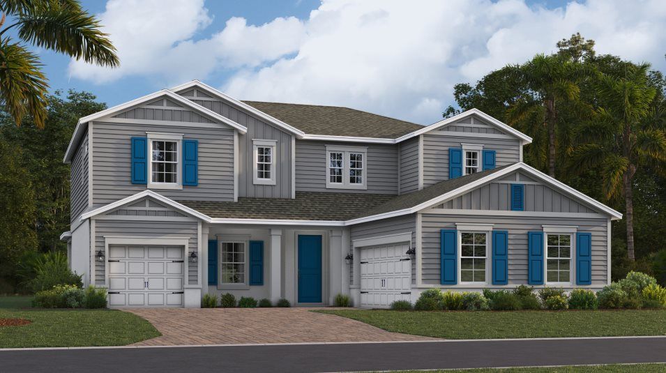 Elevation E - Exterior with Decorative architectural details, ho