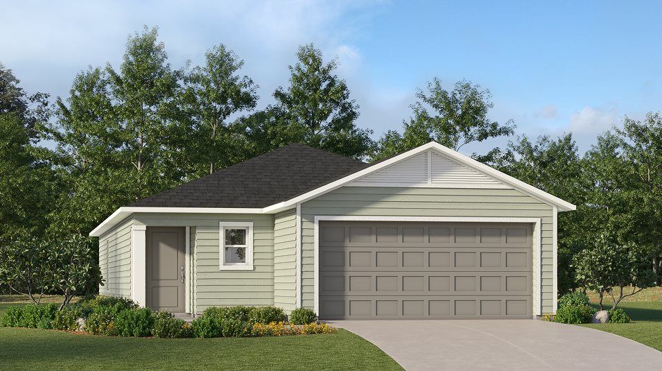 Elevation E - A ranch-inspired exterior