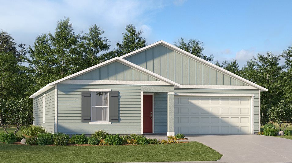 Elevation F - A modern ranch-inspired exterior