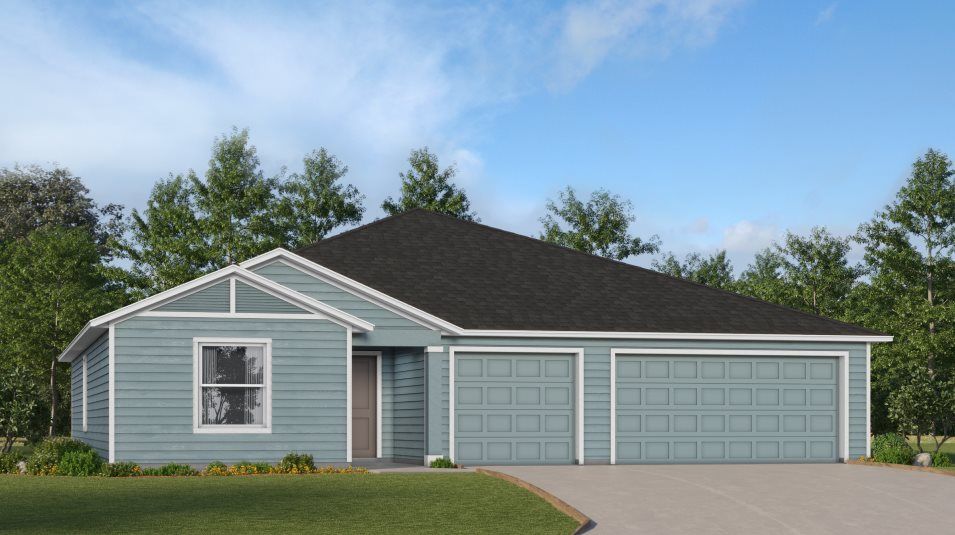 Elevation E - A ranch-inspired exterior
