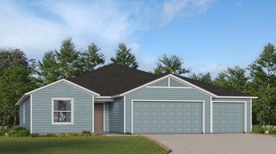 Elevation E - A ranch-inspired exterior