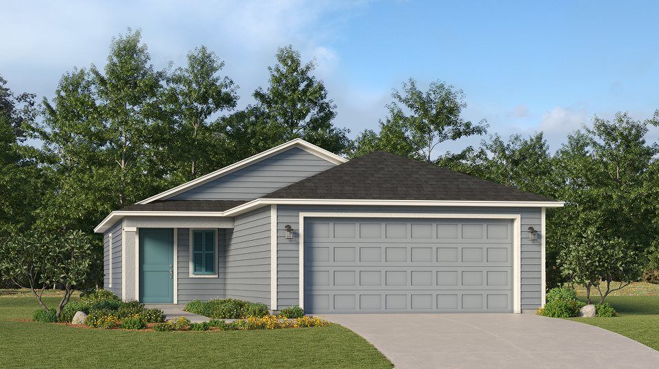 Elevation D - A traditional-style exterior