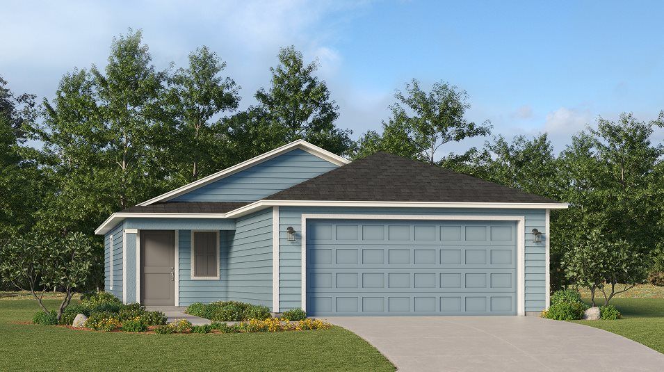 Elevation E - A traditional-style exterior