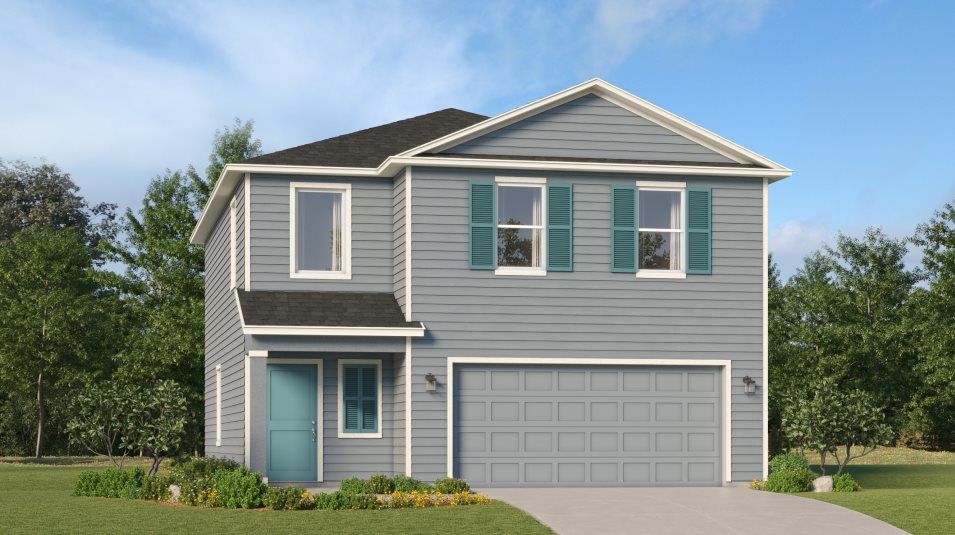Elevation D - An American-inspired exterior