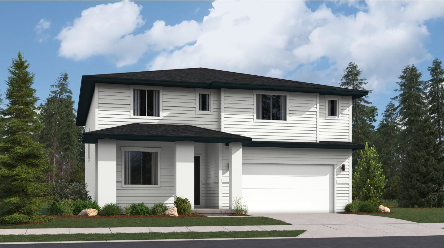 Elevation C - Redwood Contemporary
