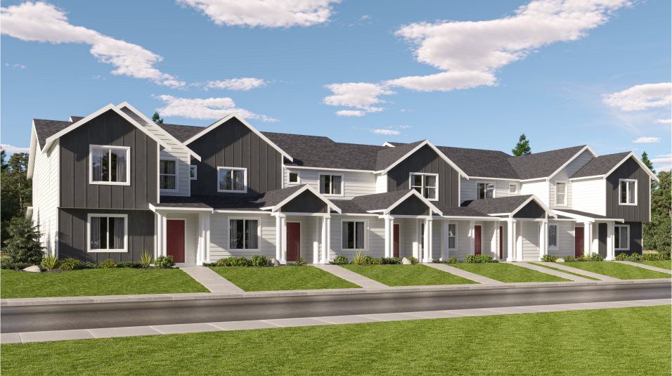 Elevation CR - Craftsman townhome exterior image