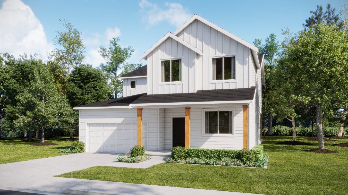 Elevation MF - Gregory Modern Farmhouse
