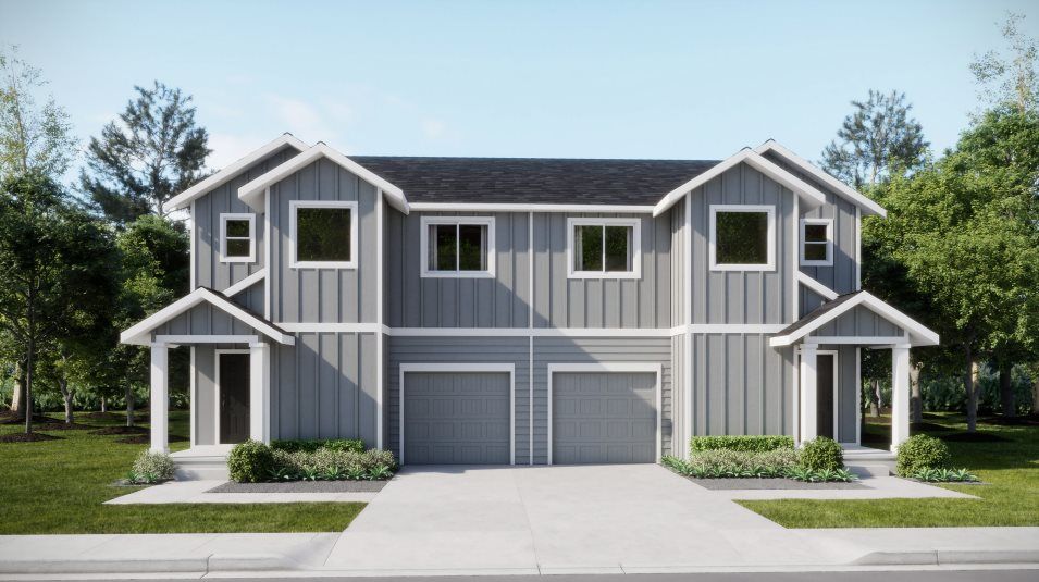 Elevation MF - Modern Farmhouse home exterior