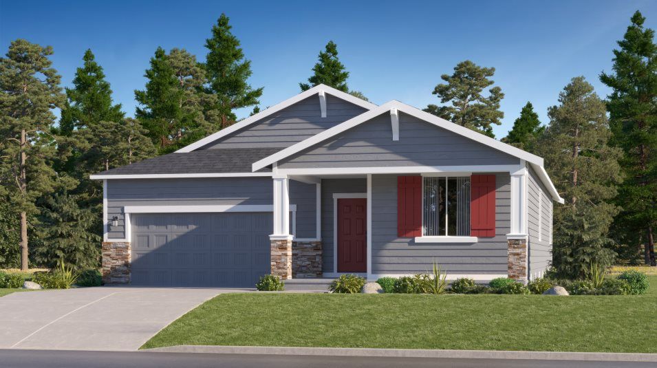 Elevation CR - Craftsman home exterior