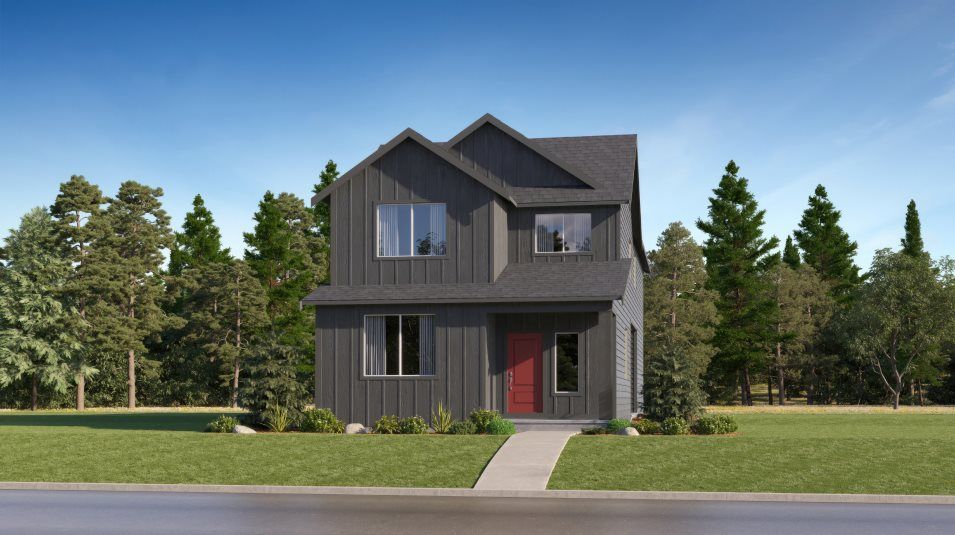 Elevation MF - Modern Farmhouse home exterior