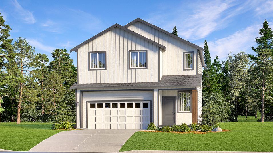 Elevation MF - Modern Farmhouse home exterior