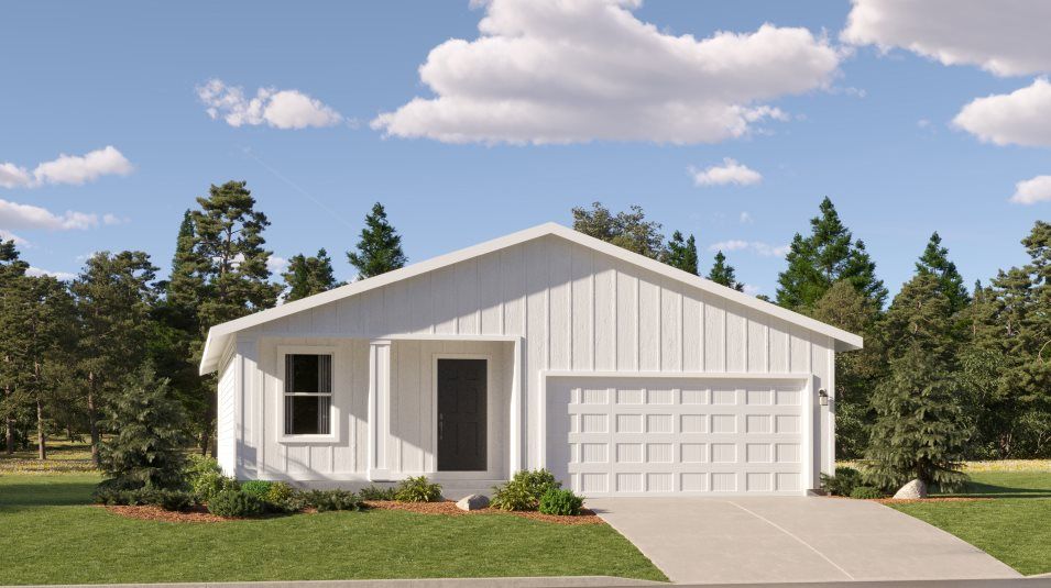 Elevation MF - Modern Farmhouse home exterior