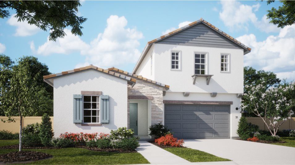 Elevation D - Minimalist home exterior image