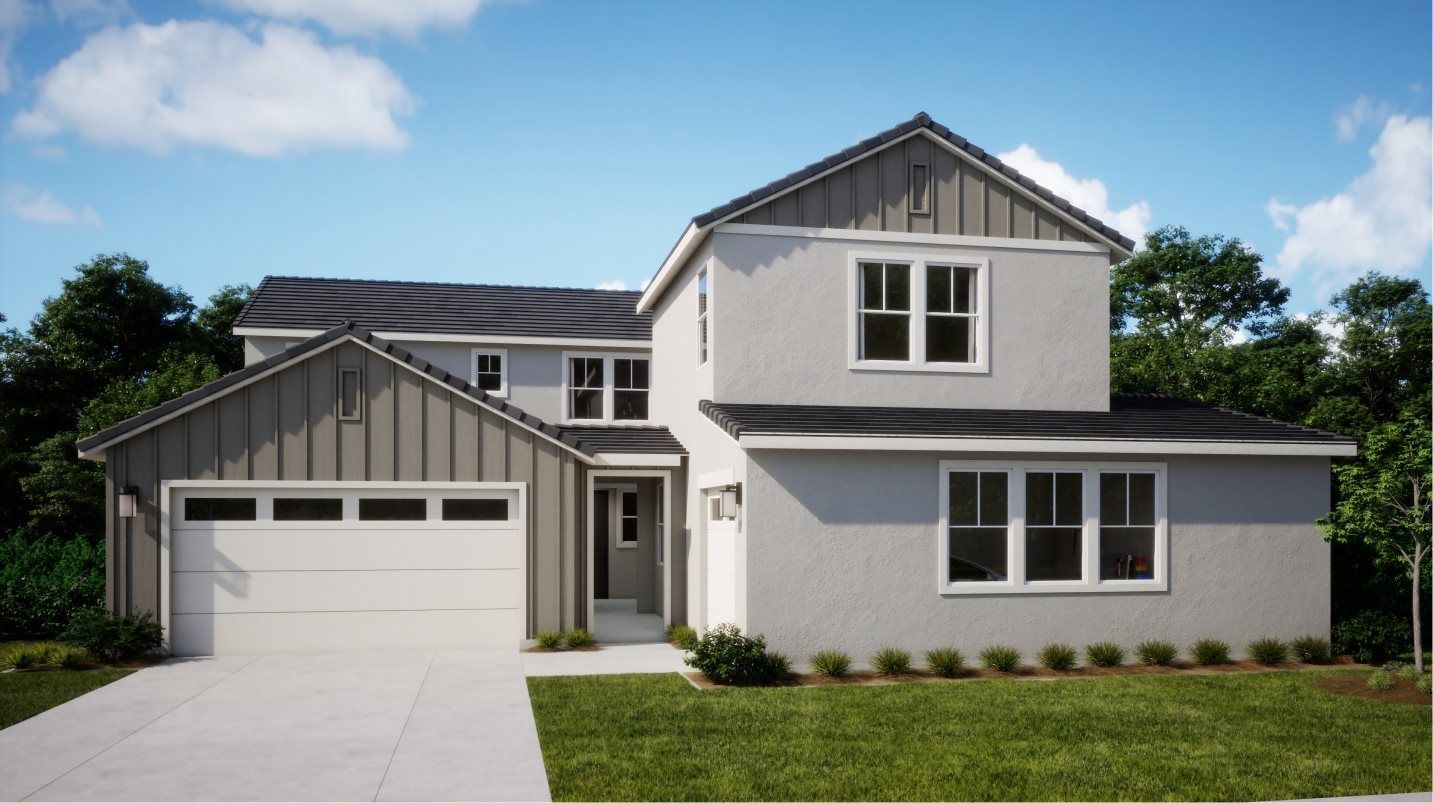 Elevation D - Farmhouse Home Exterior