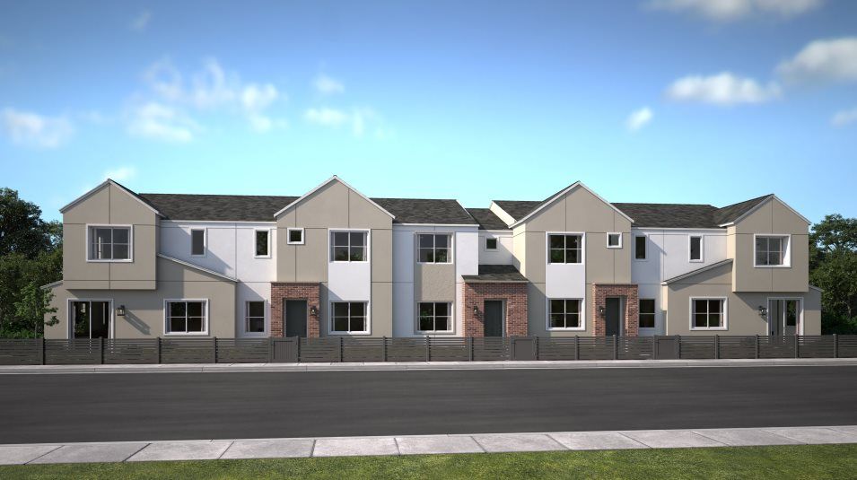 Elevation A - 5-Plex townhome exterior